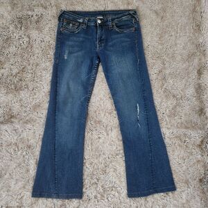 True Religion Bridget Stone & Tint Low Rise Flare Leg Jeans‎ Y2K Size 30